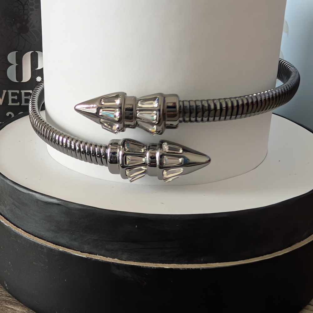 Silver Coil Bracelet